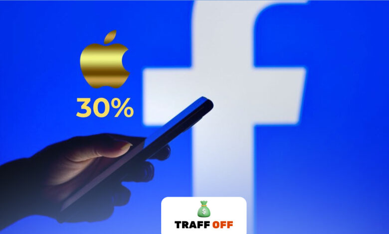 Налог Apple 30% на рекламу в Facebook